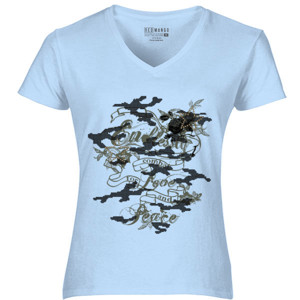 Kaos Denim Peace