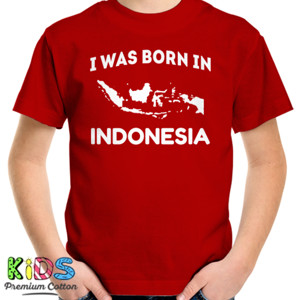 Kaos I Was Born In Indonesia