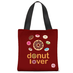 Tas Tote Fullprint donut lover