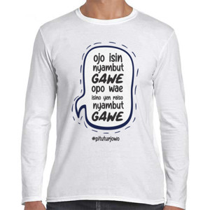 Kaos pitutur jowo #2 versi putih