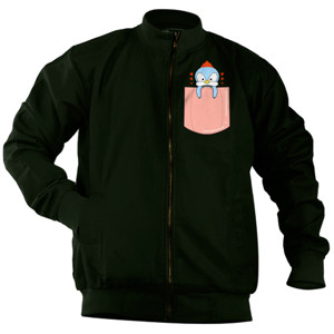 Jaket Bomber Penguin pocket