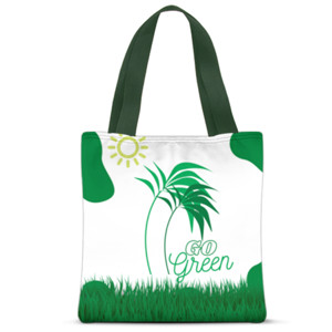 Tas Tote Fullprint Go Green 