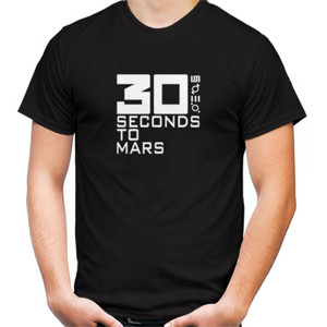 Kaos Kaos Distro 30 SECONDS TO MARS Hitam