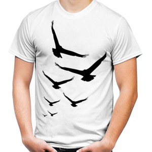 Kaos burung terbang