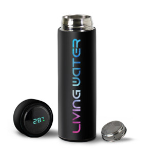 Tumbler Tumbler LED Suhu Black-Living Water