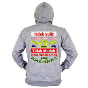 Hoodie Zipper Tidak sulit menemukan orang untuk diajak bicara
