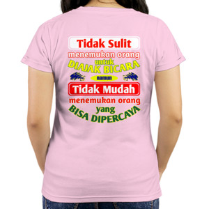 Kaos Tidak sulit menemukan orang untuk diajak bicara