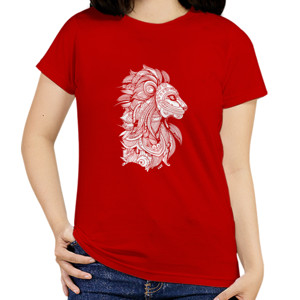 Kaos Premium - Seni Abstrak Hewan Singa