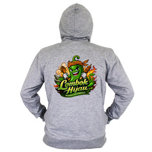 Hoodie Zipper Lombok Hijau
