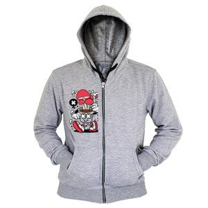 Hoodie Zipper Jamur Cute