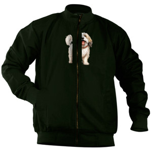 Jaket Bomber Kaos Gambar Anjing 438