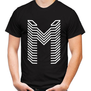 Kaos Logo huruf M gamer
