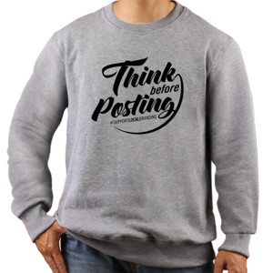Jaket Sweater Think Before Posting