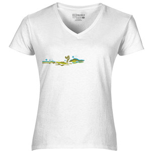 Kaos Kaos Surfing - Surfer Girl Art (SB7H2)