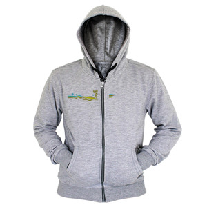 Hoodie Zipper Kaos Surfing - Surfer Girl Art (SB7H2)
