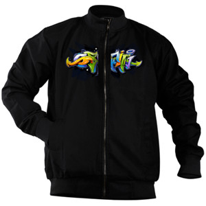 Jaket Bomber Graffiti