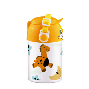 Botol Minum Anak pola dinosaurus, bulan, dan bintang
