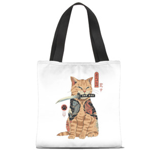 Tas Tote Fullprint Yakuza Cat