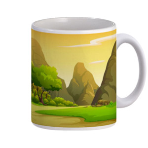 Mug Mug Lukisan Pemandangan #2