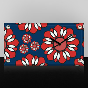 Jam Meja Bunga Merah (Red Flower)