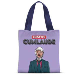 Tas Tote Fullprint Totebag mahasiswa kuliah #Ngeyelcumlaude