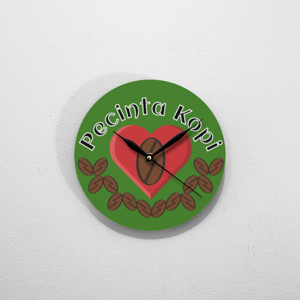 Jam Dinding Pecinta Kopi (Coffee Lovers)