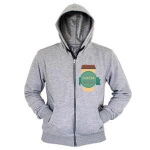 Hoodie Zipper Coffee Compliment