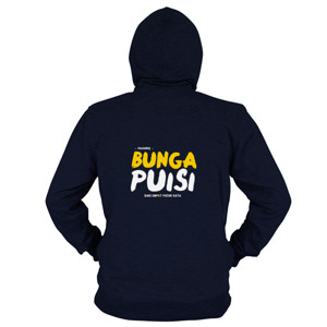 Hoodie Zipper wadjugee - bunga puisi