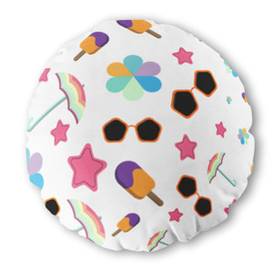 Bantal Bulat pola musim panas