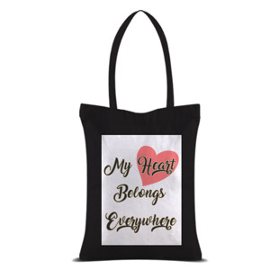 Tas Tote Belong everywhere kuning hitam bag