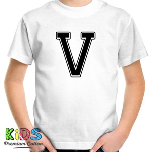 Kaos Kaos Huruf V Keren