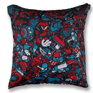 Bantal Bantal Cartoon Abstract