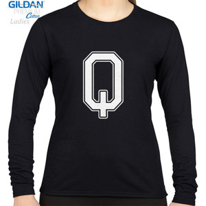 Kaos Kaos Hitam Huruf Q Keren