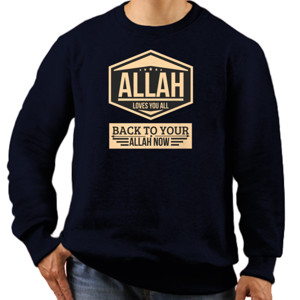 Jaket Sweater Back To Your Allah