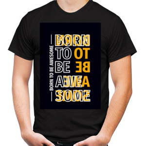 Kaos Born to be awesome orange