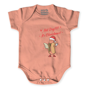 Baby Jumper Hot Dog Christmas - Kaos Natal Lucu