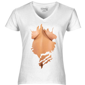 Kaos Dada Wanita Palsu