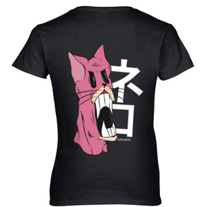 Kaos #4 pinkcats (black) 