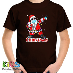 Kaos Dabbing Santa with Mask Christmas