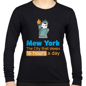 Kaos Mew York Kota yang tidur 16 Jam Sehari