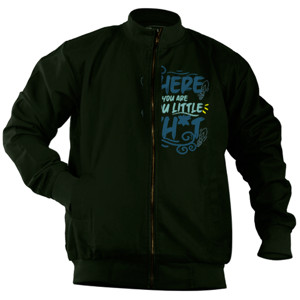Jaket Bomber KAOS VALORANT TYPOGRAPHY JETT QUOTES