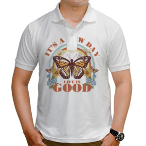 Kaos Polo Kaos Cewe Keren, Tema Kupu-kupu Lucu 11