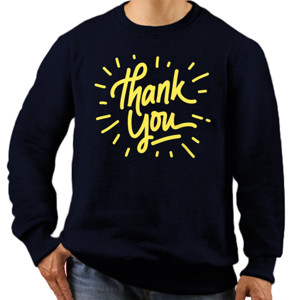 Jaket Sweater Swater Hoodie Desain Thank Your