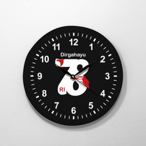 Jam Dinding Hari Kemerdekaan Indonesia