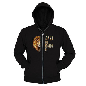 Hoodie Zipper Lion Husband Daddy Protector Hero - 1