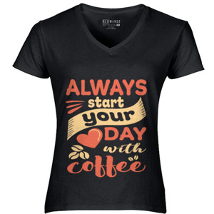 Kaos Always start your day with coffee