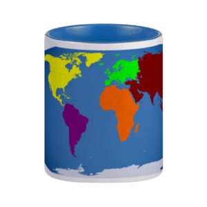 Mug Peta Benua