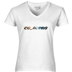 Kaos Kaos Wanita Co_mbro V-Neck by Co_mbro