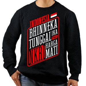 Jaket Sweater Indonesia NKRI 1945 Harga Mati