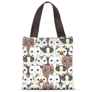 Tas Tote Fullprint Totebag kucing